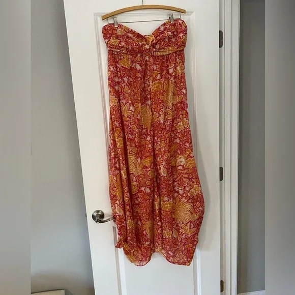 NWT Anthropologie Harem Strapless Woman’s Jumpsuit Size Large💕 - Picture 3 of 7